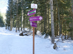 Signalétique touristique - Directionnel sentier - Pistes de ski - Fabrication PIC BOIS