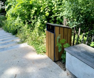 Signalétique touristique - Corbeille - Classéo - Fabrication PIC BOIS