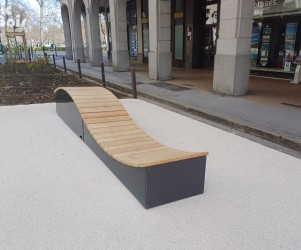 Signalétique touristique - Transat - Méridienne onde - Fabrication PIC BOIS