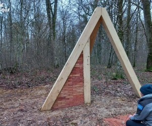 Signalétique touristique - Abri - Structure de cabane - Fabrication PIC BOIS