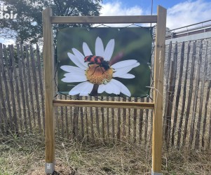 Signalétique touristique - Bâche - Marguerite - Fabrication PIC BOIS