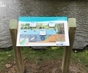 Signalétique touristique - Mobilier interactif - Les marais - Fabrication PIC BOIS