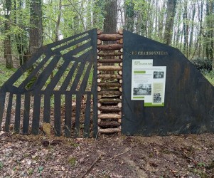Signalétique touristique - Panneau d'information - Le charbonnier - Fabrication PIC BOIS