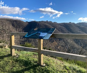 Signalétique touristique - Table de lecture - Les coteaux de Valon - Fabrication PIC BOIS