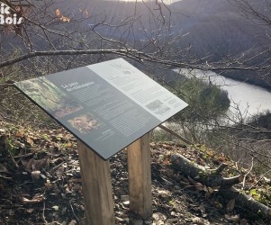 Signalétique touristique - Table de lecture - Pays des châtaigniers - Fabrication PIC BOIS