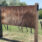 Mobilier d’exposition – Gravures chevaux