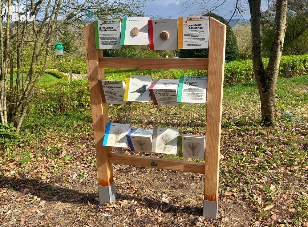 Signalétique touristique - Mobilier interactif - BQR XXL - Fabrication PIC BOIS