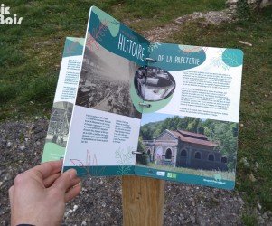 Signalétique touristique - Mobilier interactif - La papeterie - Fabrication PIC BOIS