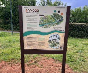 Signalétique touristique - Panneau d'information - La préhistoire - Fabrication PIC BOIS