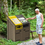 Cache conteneur – Pente avant 2 tris
