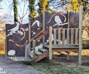 Signalétique touristique - Estrade - Animaux - Fabrication PIC BOIS