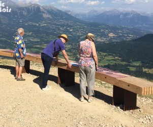 Signalétique touristique - Table d'orientation - Observation col - Fabrication PIC BOIS