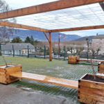 Espaces extérieurs – Banc jardinière