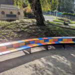 Espaces extérieurs – Estrade colorée