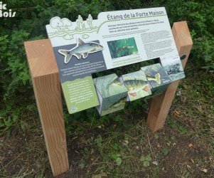 picbois – Mobilier interactif – Puzzle poisson 28-St Prest Signalétique touristique - Mobilier interactif - Puzzle poisson - Fabrication PIC BOIS