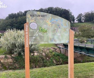 Signalétique touristique - Panneau d'information - Natur'art - Fabrication PIC BOIS