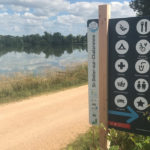 Totem piétons – Voie bleue