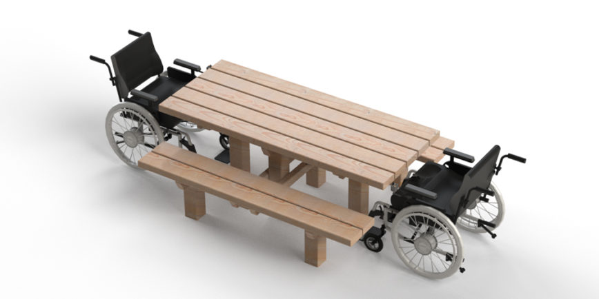 Signalétique touristique - Table de pique-nique Classéo - Fabrication PIC BOIS