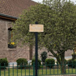 Plaque de rue – Logo gravé coloré