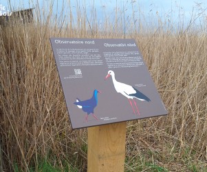 Signalétique touristique - Table de lecture - Observatoire Nord - Fabrication PIC BOIS