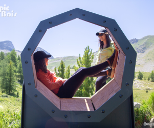 Signalétique touristique - Gamme Bien-Être - Concert de la nature - Fabrication PIC BOIS