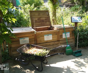 Signalétique touristique - Panneaux compost - Maison de la nature - Fabrication PIC BOIS