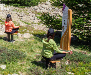 picbois – siege méditation – 05 – Vars Signalétique touristique - Gamme Bien-Être - Siège de méditation - Fabrication PIC BOIS