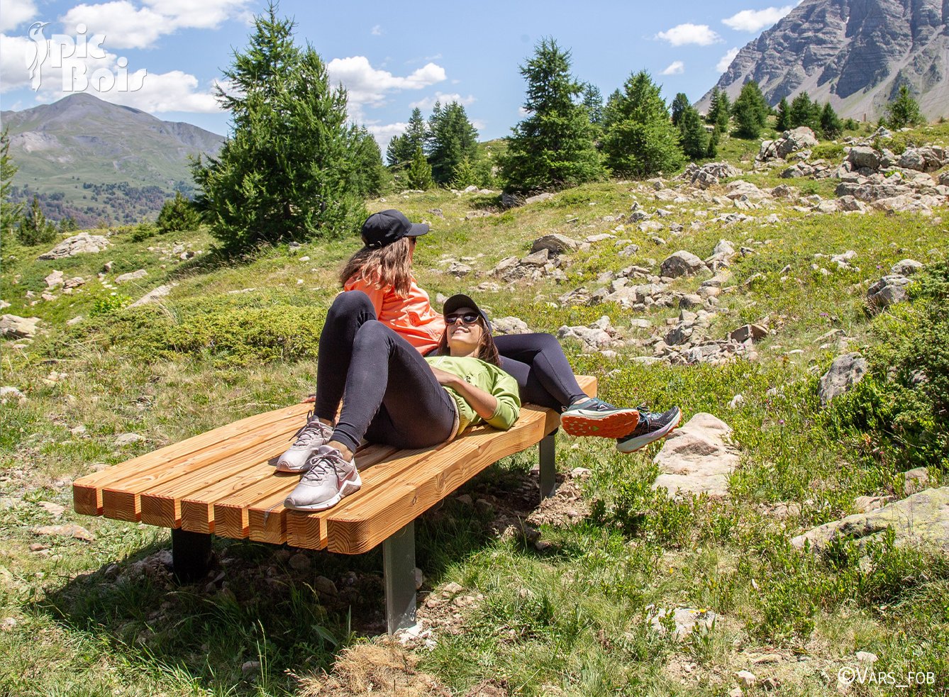 Signalétique touristique - Gamme Bien-Être - Plateforme - Fabrication PIC BOIS