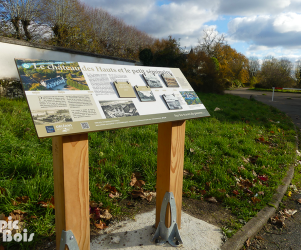 picbois – Table de lecture frise chronologique – 45 – La Chapelle St Martin Signalétique touristique - Table de lecture frise chronologique - Fabrication PIC BOIS
