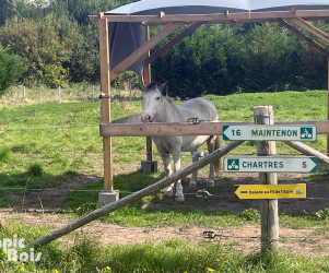 picbois – lame directionnelle – 28 – SAINT PREST Signalétique touristique - Directionnel piéton - Au fil de l'Eure - Fabrication PIC BOIS