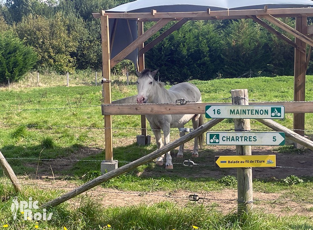 Signalétique touristique - Directionnel piéton - Au fil de l'Eure - Fabrication PIC BOIS