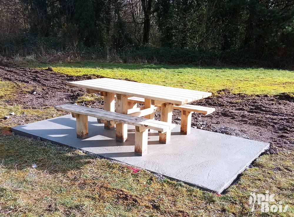 Signalétique touristique - Table Classeo - Fabrication PIC BOIS