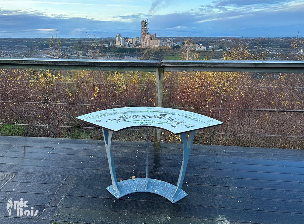 Signalétique touristique - Table d'orientation en métal - Fabrication PIC BOIS