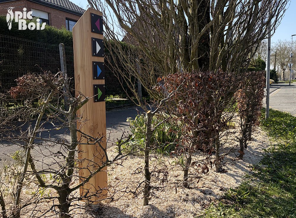 Signalétique touristique - Balisage - Code couleur - Fabrication PIC BOIS