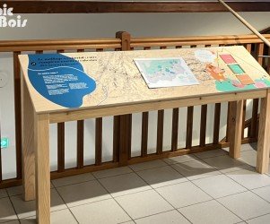 Signalétique touristique - Mobilier interactif - Le territoire - Fabrication PIC BOIS