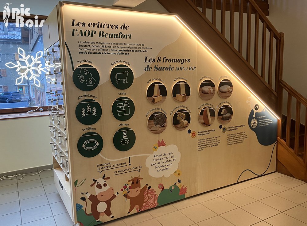 Signalétique touristique - Scénographie et muséographie - Casiers - Fabrication PIC BOIS