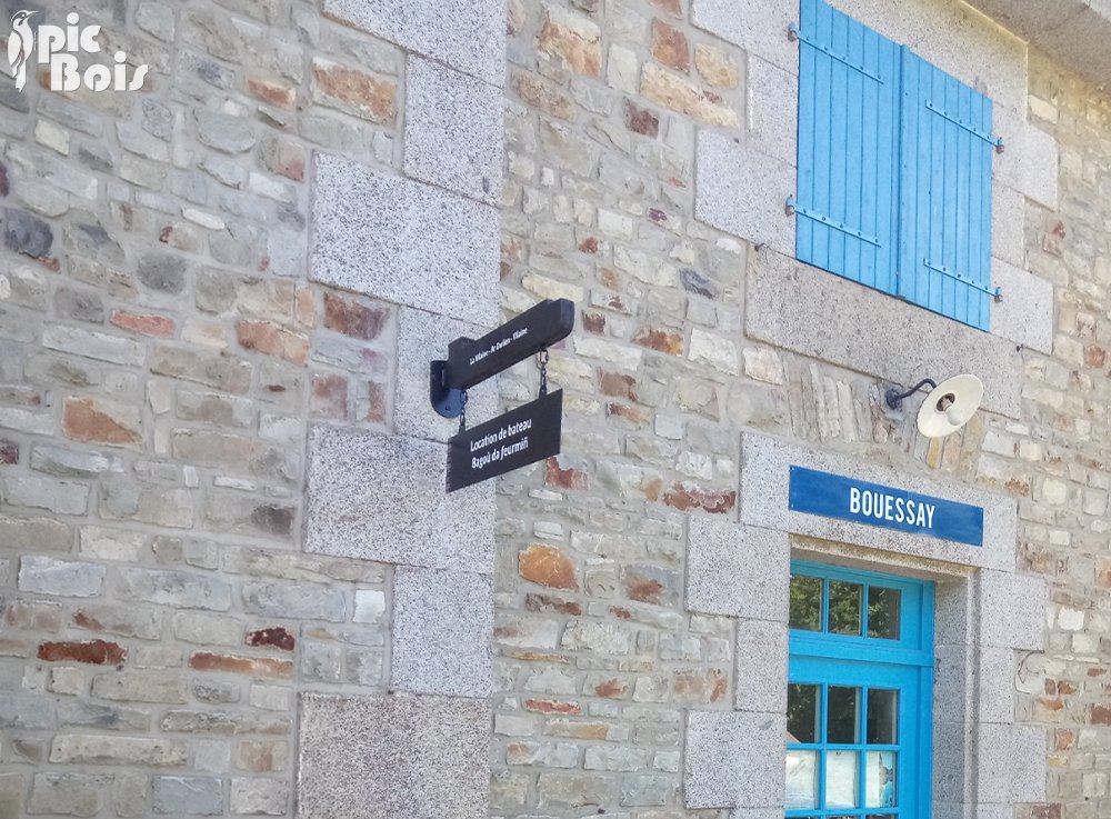 Signalétique touristique - Enseigne - Service écluse - Fabrication PIC BOIS