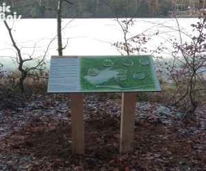 Signalétique touristique - Mobilier interactif - Zones de l'étang - Fabrication PIC BOIS