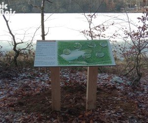 Signalétique touristique - Mobilier interactif - Zones de l'étang - Fabrication PIC BOIS