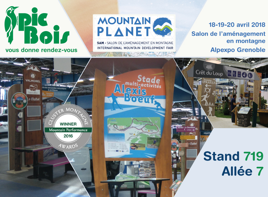 PIC BOIS au SAM 2018 - Salon de l'aménagement de la montagne