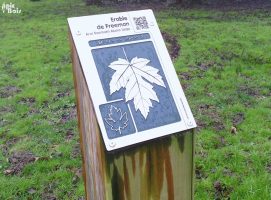Mobiliers accessibles à tous - Arboretum en braille