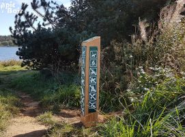 Signalétique touristique - Totem - Réglementation de sentier - Fabrication PIC BOIS