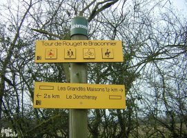 Signalétique touristique - Directionnel sentier - Lame pictos - Fabrication PIC BOIS