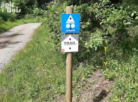 Signalétique touristique - Balisage - Trail la Palette - Fabrication PIC BOIS