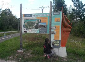Signalétique touristique - Panneau d'information - Boucle Galletti - Fabrication PIC BOIS