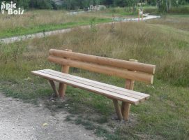 Signalétique touristique | Banc - Avec dossier - Rivièr'Alp - 73