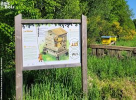 Signalétique touristique | Panneau d'information - Le Rucher - Saint Laurent (08)