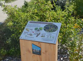 Signalétique touristique | Table de lecture - L'esculape - Satolas Parc des Lurons (38)