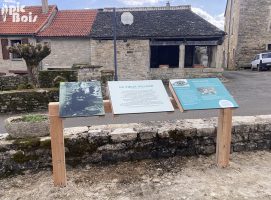 Signalétique de randonnée pédestre | Table de lecture - Vieux village - Lacapelle-Livron-82