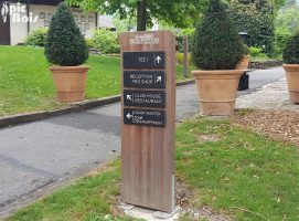 Signalétique touristique | Totem piétons - Activités golf - Evian Resort Golf Club
